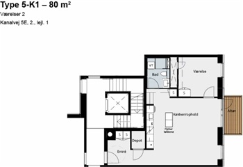 Billede 16. Lejlighed, Kanalvej, Kongens Lyngby 