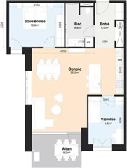 Photo 2. Apartment, Dæmningen, Herning 
