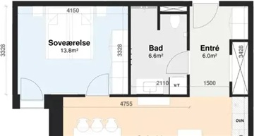 Photo 3. Apartment, Dæmningen, Herning 