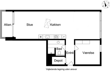 Billede 24. Lejlighed, Poul Hartlings Gade, København S 