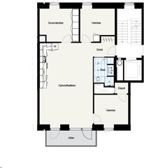 Billede 19. Lejlighed, Else Alfelts Vej, København S 