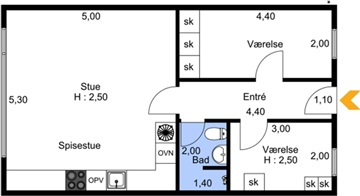 Photo 2. Apartment, Holger Danskes Vej, Frederiksberg 