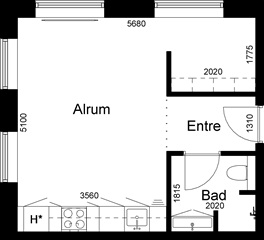 Billede 1. Lejlighed, Østerbrogade, Grenaa 