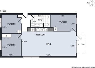 Billede 3. Lejlighed, Rensdyrvej, Vejle 