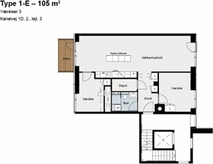 Billede 16. Lejlighed, Kanalvej, Kongens Lyngby 