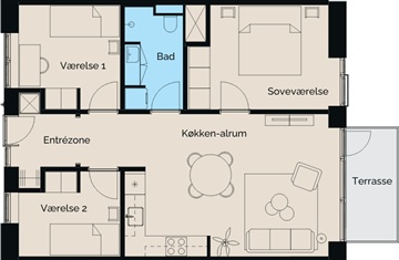 Photo 7. Apartment, Stenlængegårdens Kvarter, Næstved 