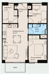 Photo 6. Apartment, Stenlængegårdens Kvarter, Næstved 