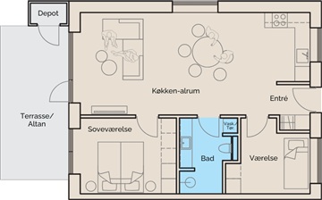 Photo 6. Apartment, Stenlængegårdens Kvarter, Næstved 