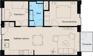 Billede 6. Lejlighed, Stenlængegårdens Kvarter, Næstved 