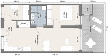 Photo 8. Apartment, Rønnebærvænget, Holbæk 