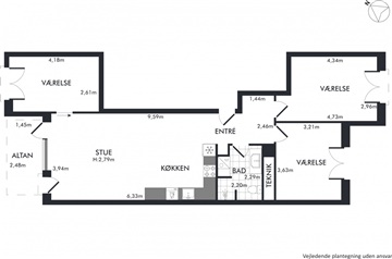 Billede 18. Lejlighed, Grethe Ingmanns Vej, København SV 