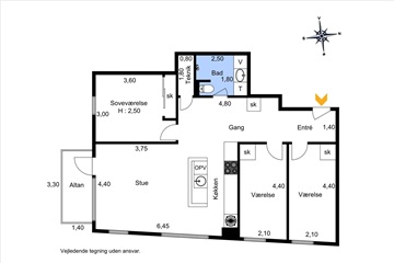 Photo 3. Apartment, Amagerfælledvej, København S 