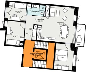 Billede 1. Delebolig, Robert Jacobsens Vej, København S 