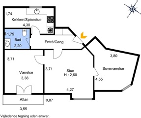 Billede 19. Lejlighed, Stationsvej, Nørresundby 