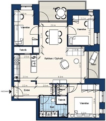 Billede 17. Lejlighed, Bærvænget, Hillerød 