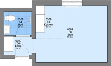 Photo 1. Apartment, Gartnerpassagen, Ølgod 