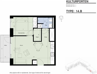 Billede 16. Lejlighed, Kulturtorvet, Farum 