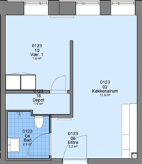 Billede 1. Værelse, Havnegade, Esbjerg 
