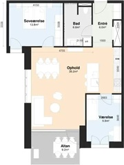 Photo 2. Apartment, Dæmningen, Herning 