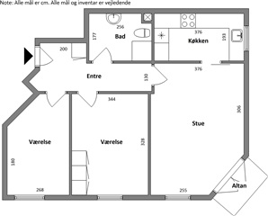 Billede 1. Lejlighed, Dannebrogsgade, Aalborg 