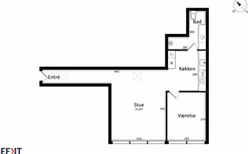 Photo 2. Apartment, Markedspladsen, Hillerød 