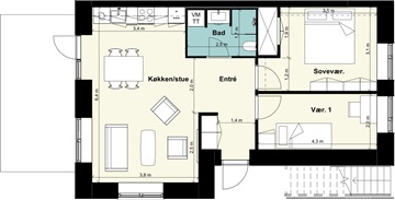 Billede 16. Lejlighed, Skanørgade, Taastrup 