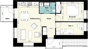 Billede 16. Lejlighed, Skanørgade, Taastrup 