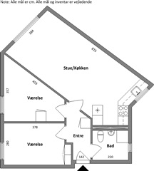 Billede 1. Lejlighed, Houmannsgade, Horsens 