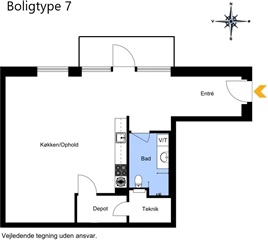 Billede 7. Lejlighed, Amaliegade, Aarhus C 