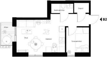 Photo 12. Apartment, Skolebakken, Hedehusene 