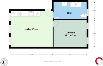 Billede 3. Lejlighed, Sønderbro, Haderslev 