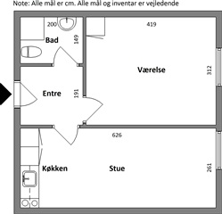 Billede 1. Lejlighed, Museumsgade, Herning 