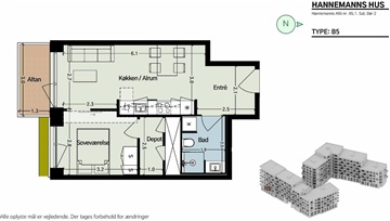 Billede 9. Lejlighed, Hannemanns Allé, København S 