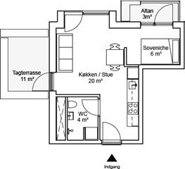 Photo 6. Apartment, Stenpassagen, Aarhus C 