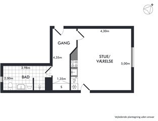 Billede 3. Lejlighed, Sdr. Havnegade, Kolding 