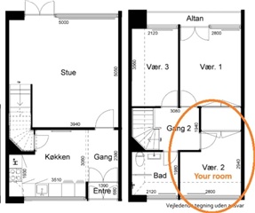 Photo 1. Room, Fyrrevejen, Nærum 