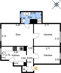 Photo 2. Apartment, Tranegårdsvej, Hellerup 
