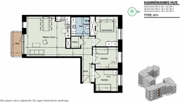 Billede 1. Værelse, Hannemanns Allé, København S 