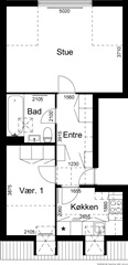 Photo 1. Apartment, Møllegården, Skørping 