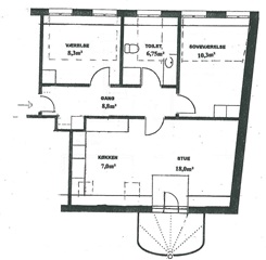 Photo 1. Apartment, Kirkepladsen, Holstebro 