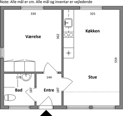 Billede 1. Lejlighed, Munkgårdkvarteret, Herning 