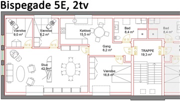 Billede 9. Lejlighed, Bispegade, Ribe 