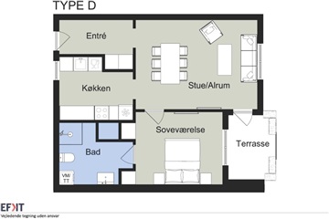 Photo 1. Apartment, Vejgaard Bymidte, Aalborg 