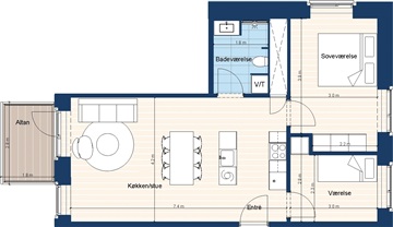 Photo 1. Apartment, Kirsebærtorvet, Hillerød 