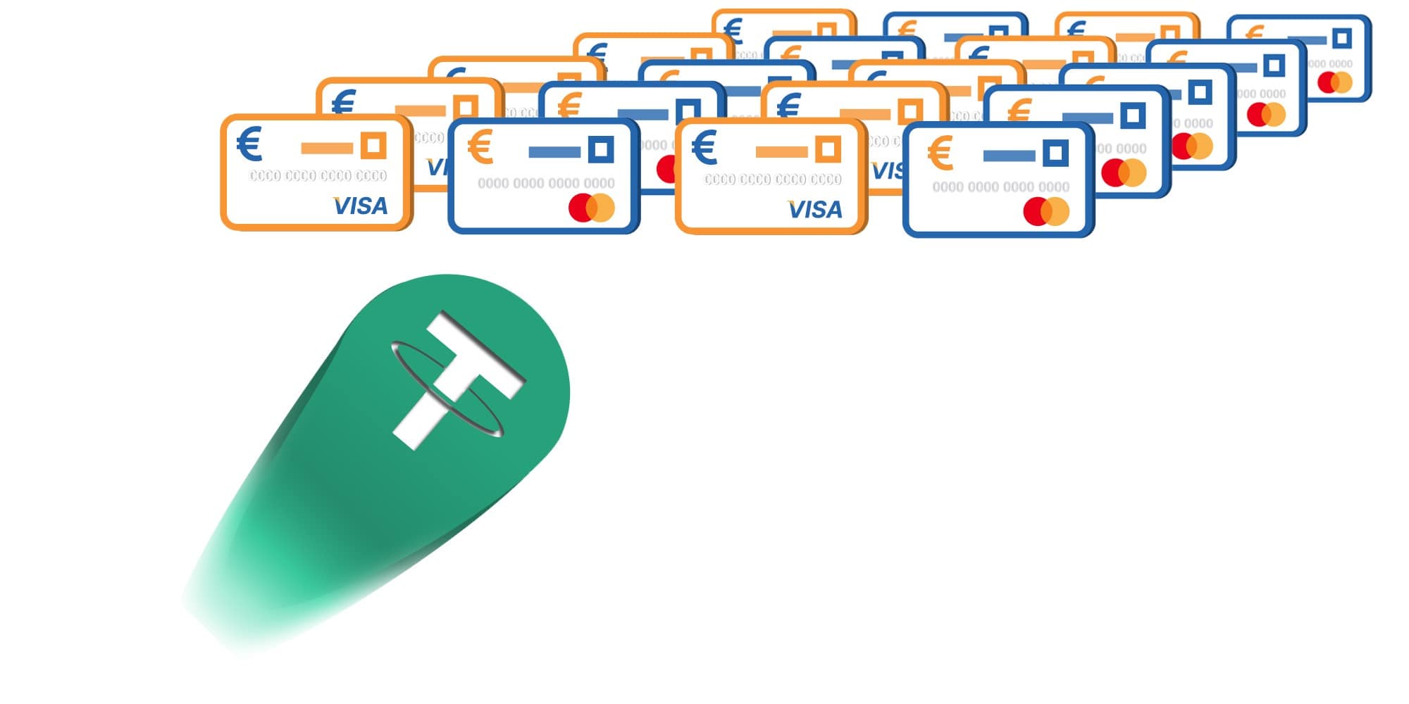 Одна заявка для обміну на декілька EUR карт