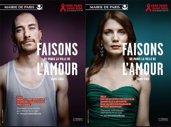 French Campaign «Let's make Paris the city of love without AIDS"» - Bild 1 French Campaign «Let's make Paris the city of love without AIDS"» - Bild 1
