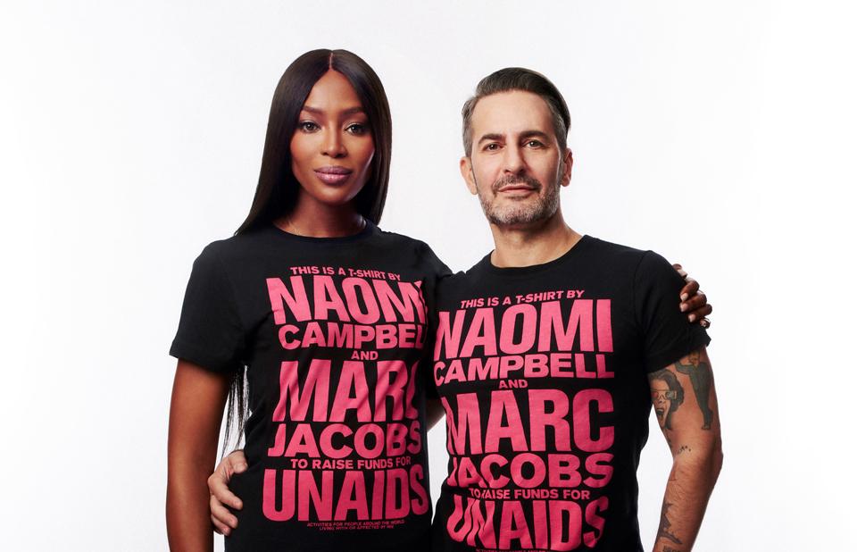 Naomi Campbell, Marc Jacobs and UNAIDS announce T-shirt collaboration - picture 1 Naomi Campbell, Marc Jacobs and UNAIDS announce T-shirt collaboration - picture 1