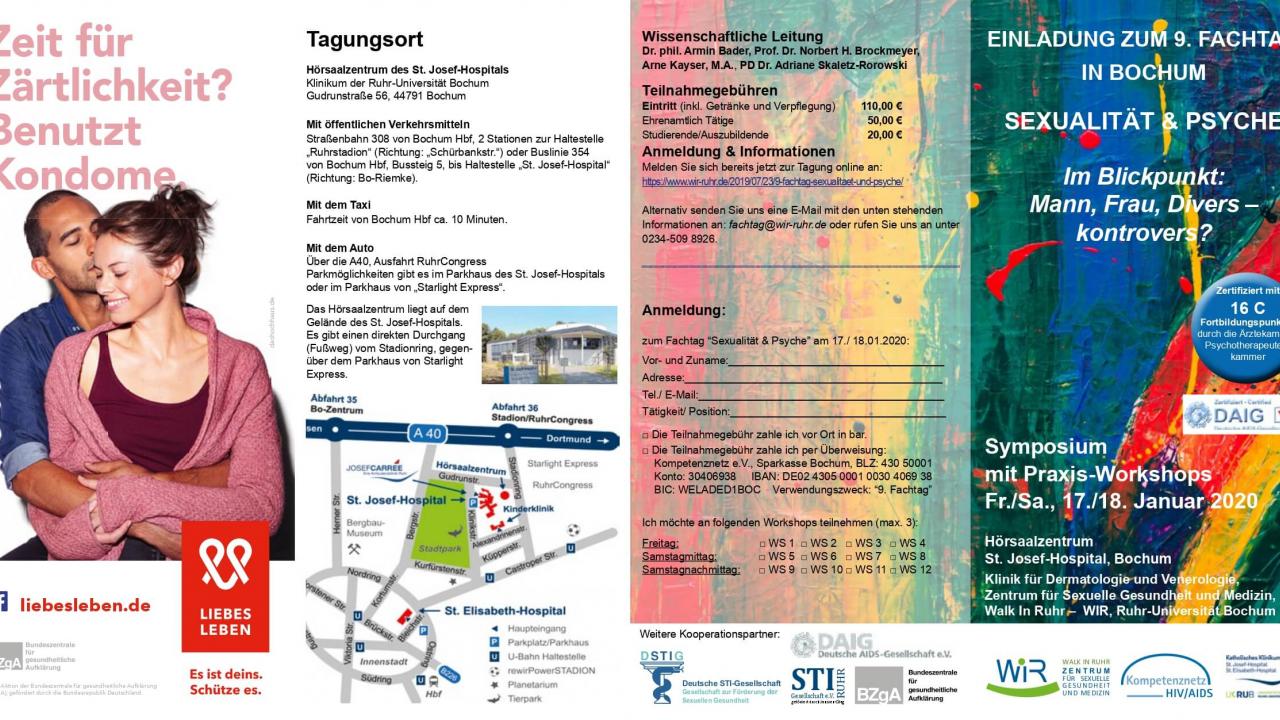 Programm zum Symposium „Sexualität und Psyche“ ist online - Bild 1 Programm zum Symposium „Sexualität und Psyche“ ist online - Bild 1