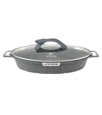 Peixeira Oval Antiaderente 36 cm com Tampa