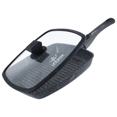 Grelha Quadrada Antiaderente 28 cm